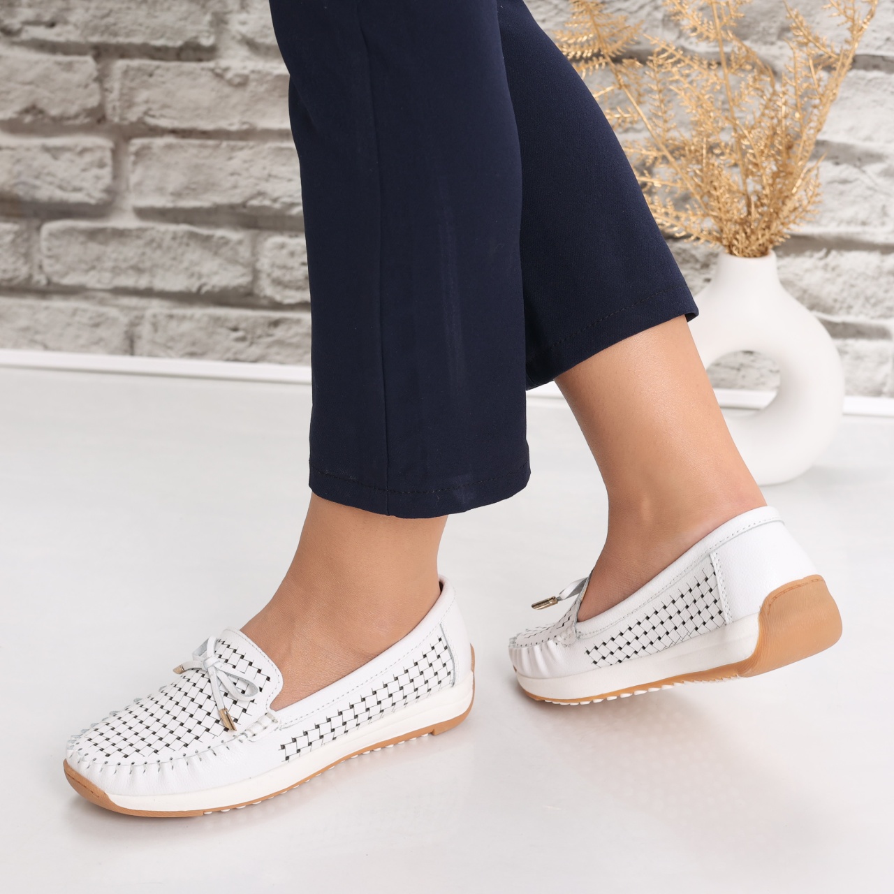 Pantofi dama casual Albi din Piele Naturala Alinca - poza 5