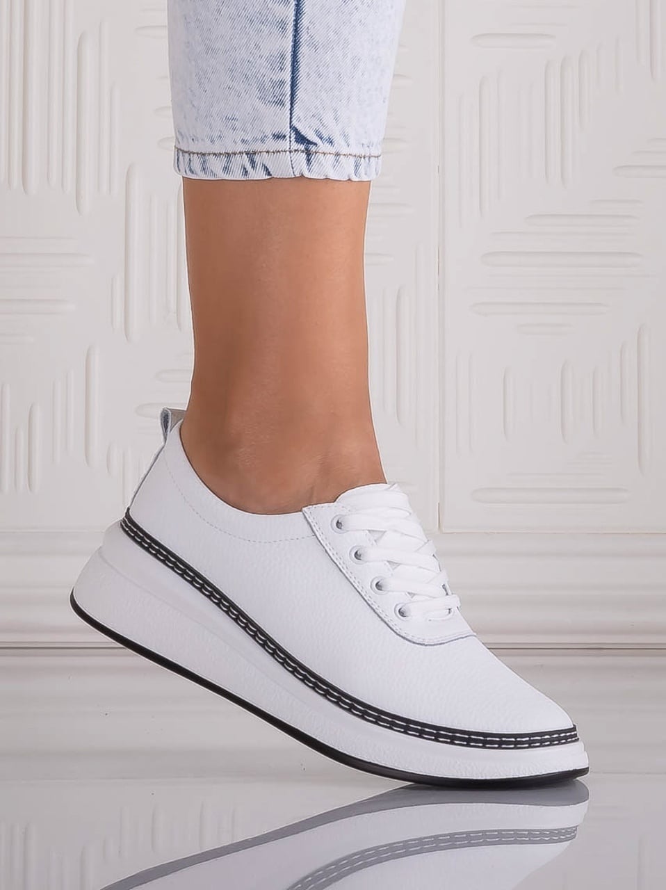 Pantofi dama casual Albi din Piele Naturala Alonsa - poza 1