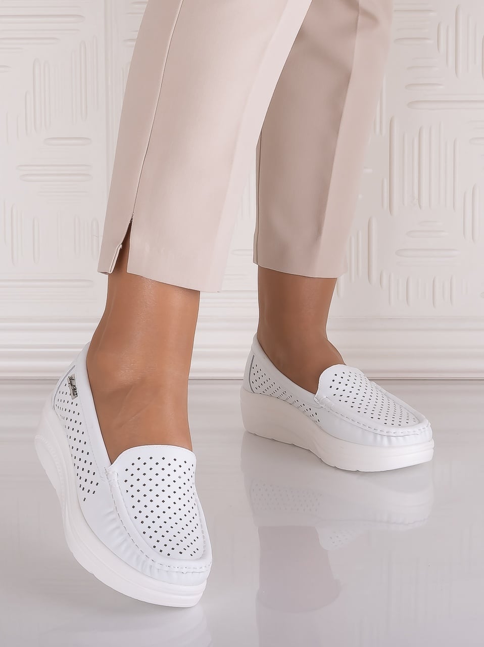 Pantofi dama casual Albi din Piele Naturală Anastassia - poza 1