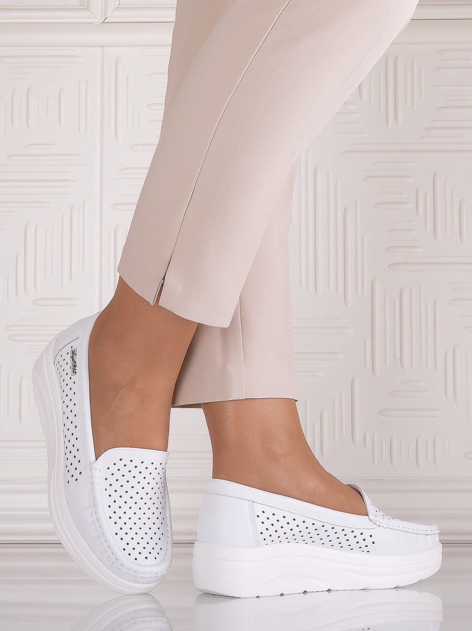 Pantofi dama casual Albi din Piele Naturală Anastassia - poza 4