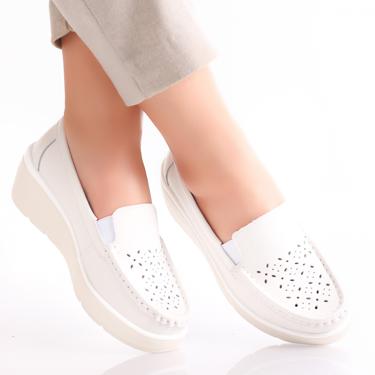 Pantofi dama casual Albi din Piele Naturala Avril - poza 2