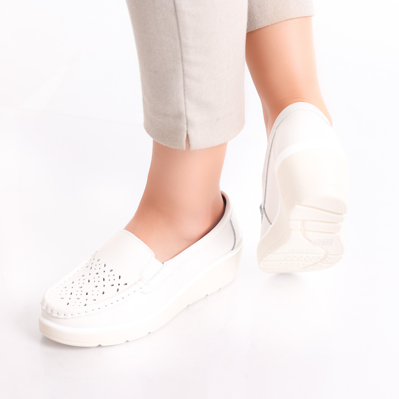 Pantofi dama casual Albi din Piele Naturala Avril - poza 4