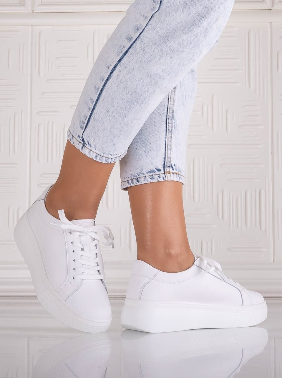 Pantofi dama casual Albi din Piele Naturala Aziva - poza 1