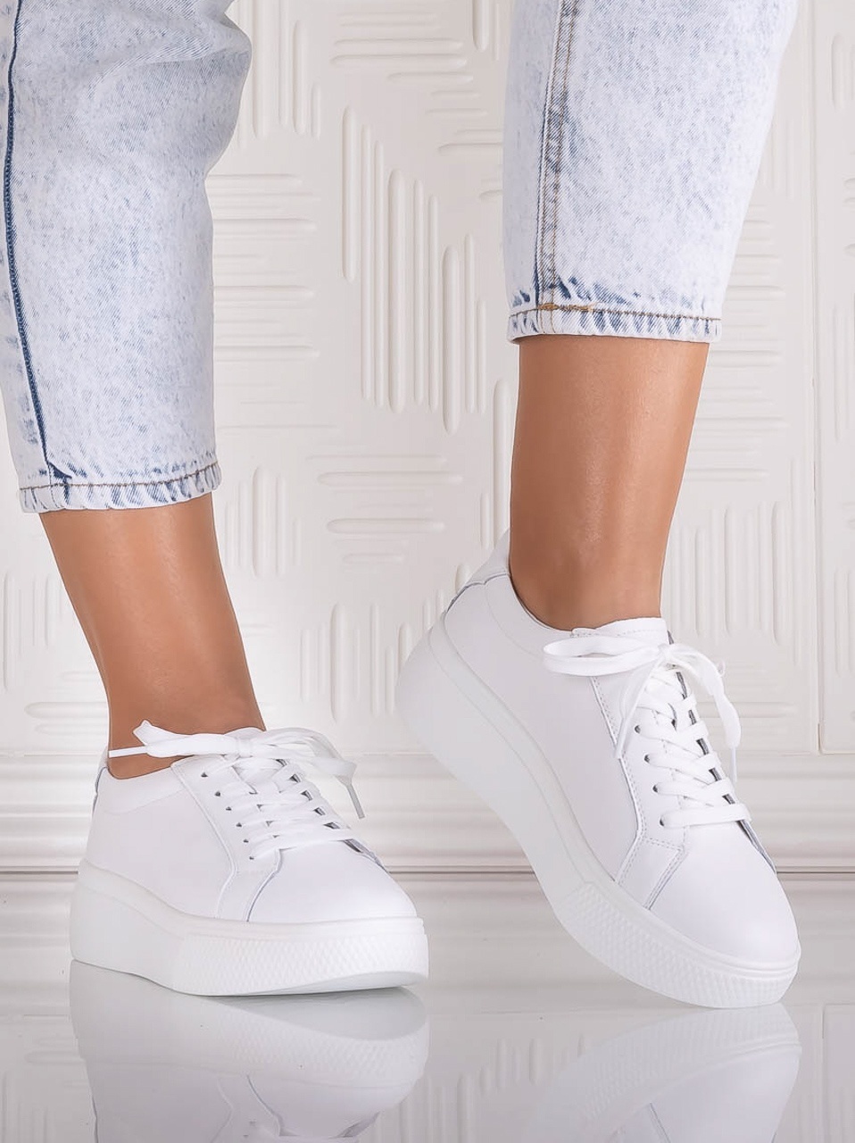 Pantofi dama casual Albi din Piele Naturala Aziva - poza 4