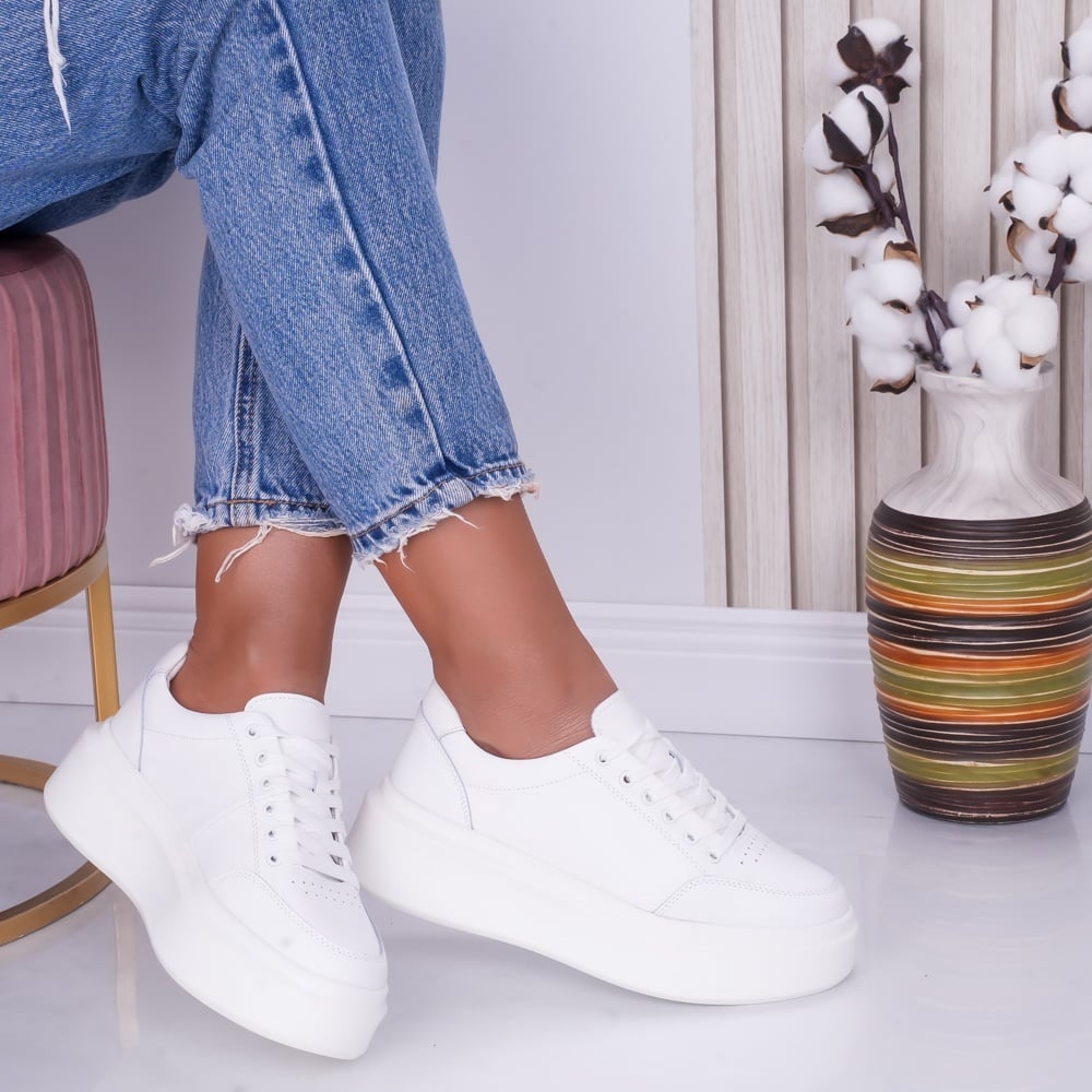 Pantofi dama casual Albi din Piele Naturala Bria - poza 1