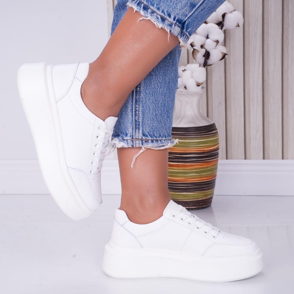 Pantofi dama casual Albi din Piele Naturala Bria - poza 4