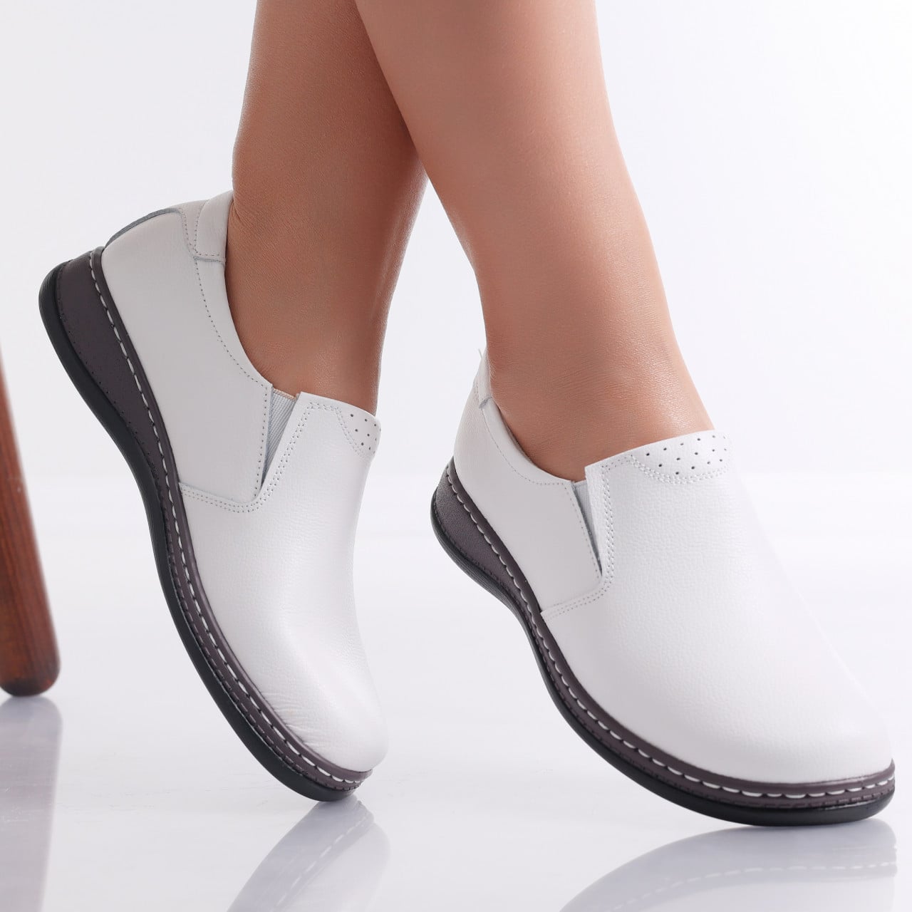 Pantofi dama casual Albi din Piele Naturala Deborah - poza 2