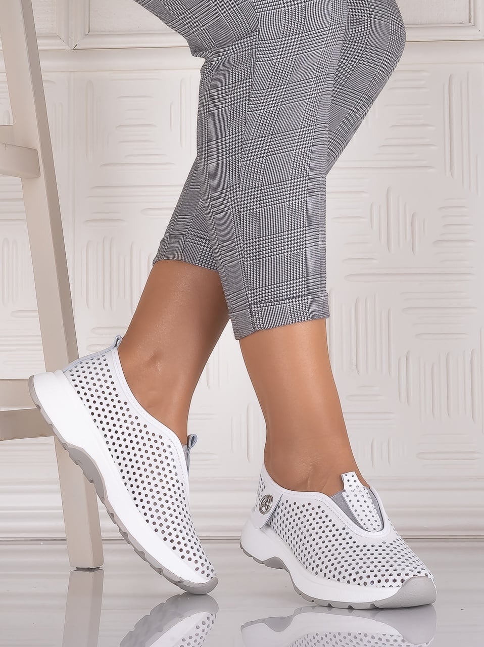 Pantofi dama casual Albi din Piele Naturala Elenor - poza 1