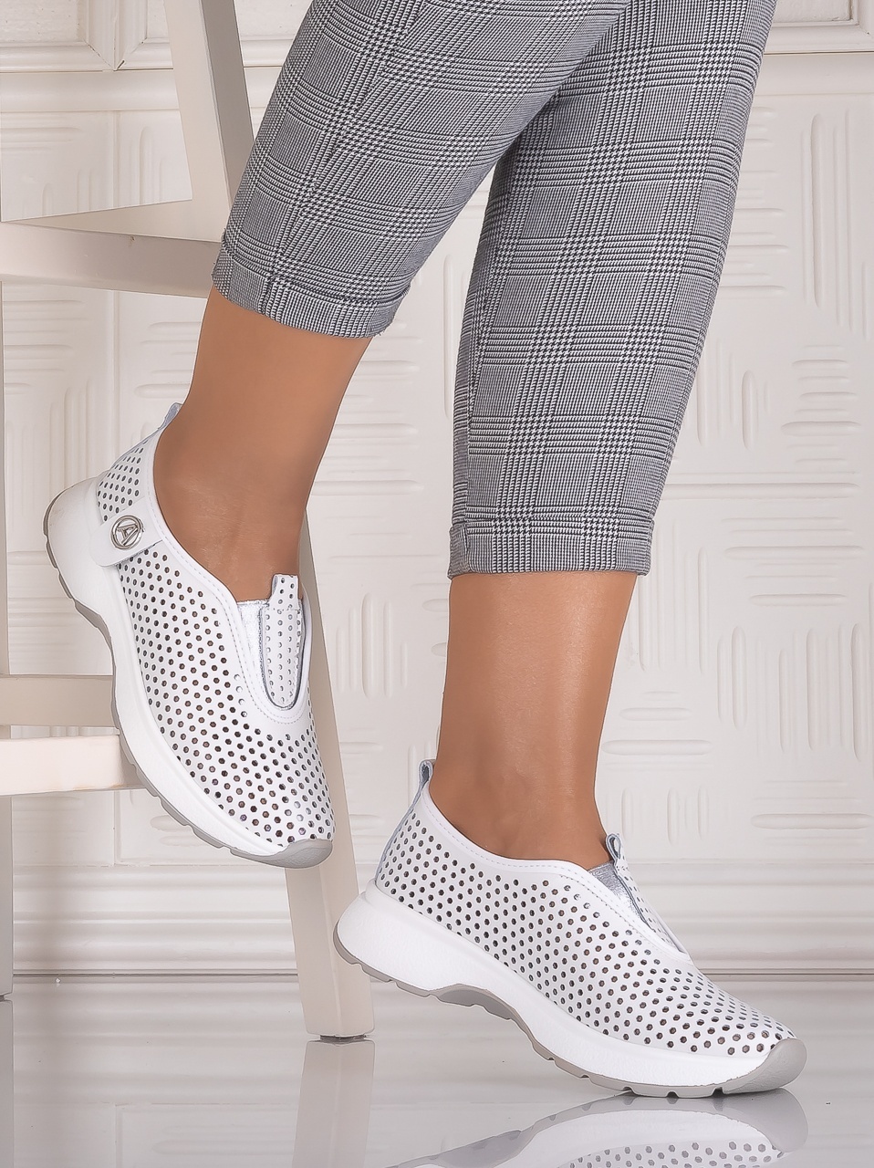Pantofi dama casual Albi din Piele Naturala Elenor - poza 2