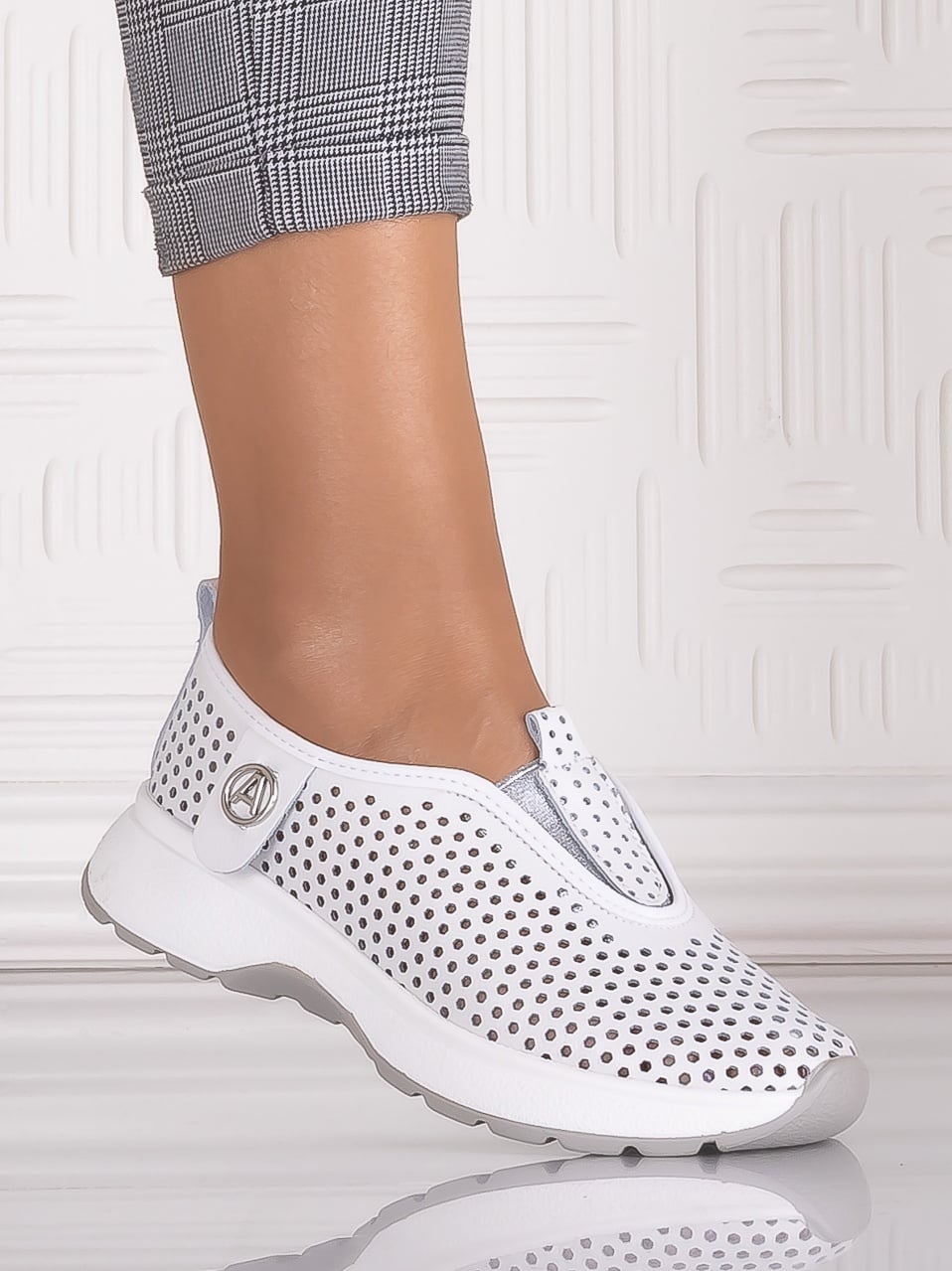 Pantofi dama casual Albi din Piele Naturala Elenor - poza 3