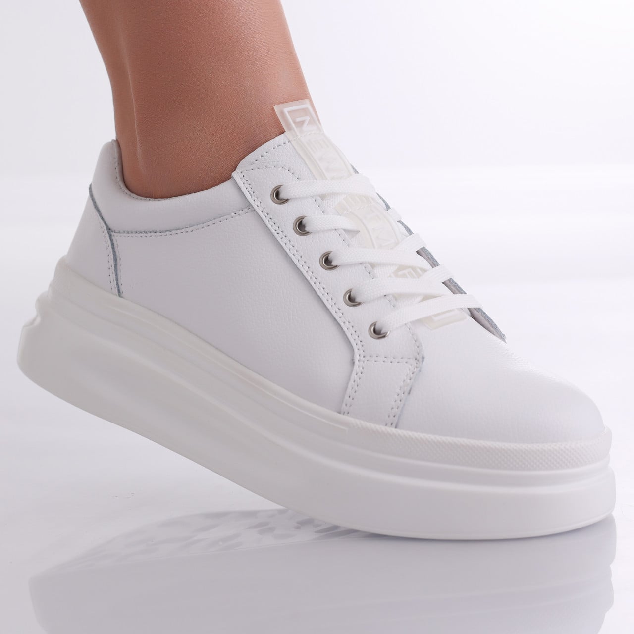 Pantofi dama casual Albi din Piele Naturala Evoya - poza 1