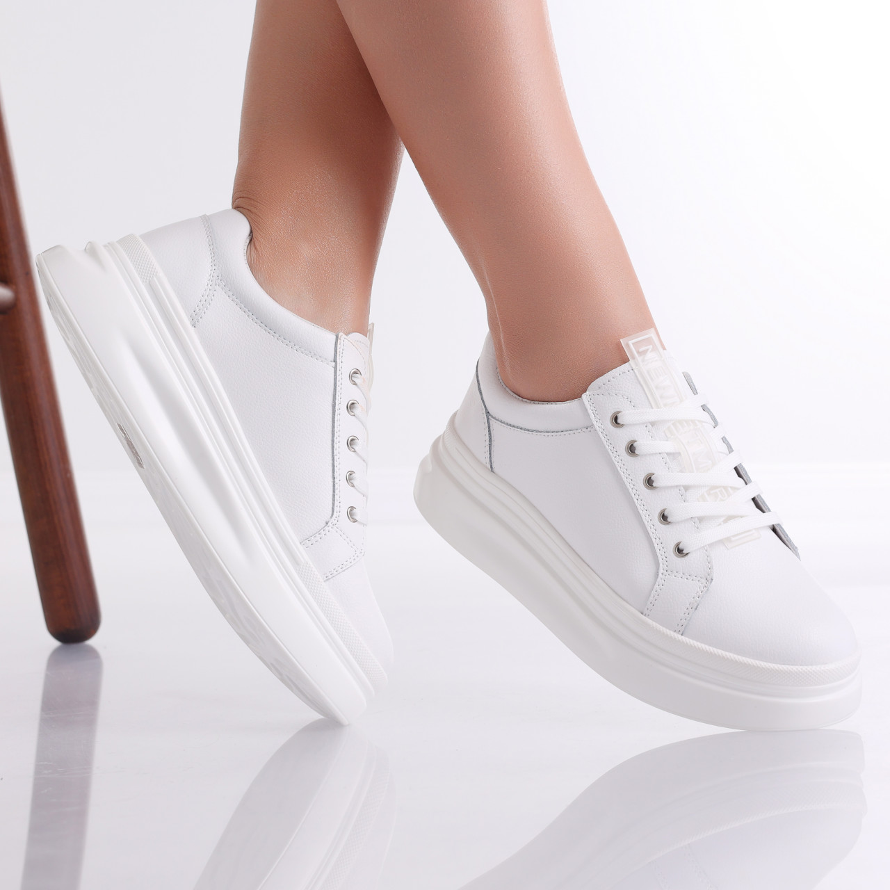 Pantofi dama casual Albi din Piele Naturala Evoya - poza 2