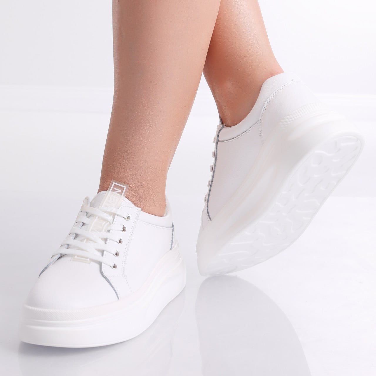 Pantofi dama casual Albi din Piele Naturala Evoya - poza 4