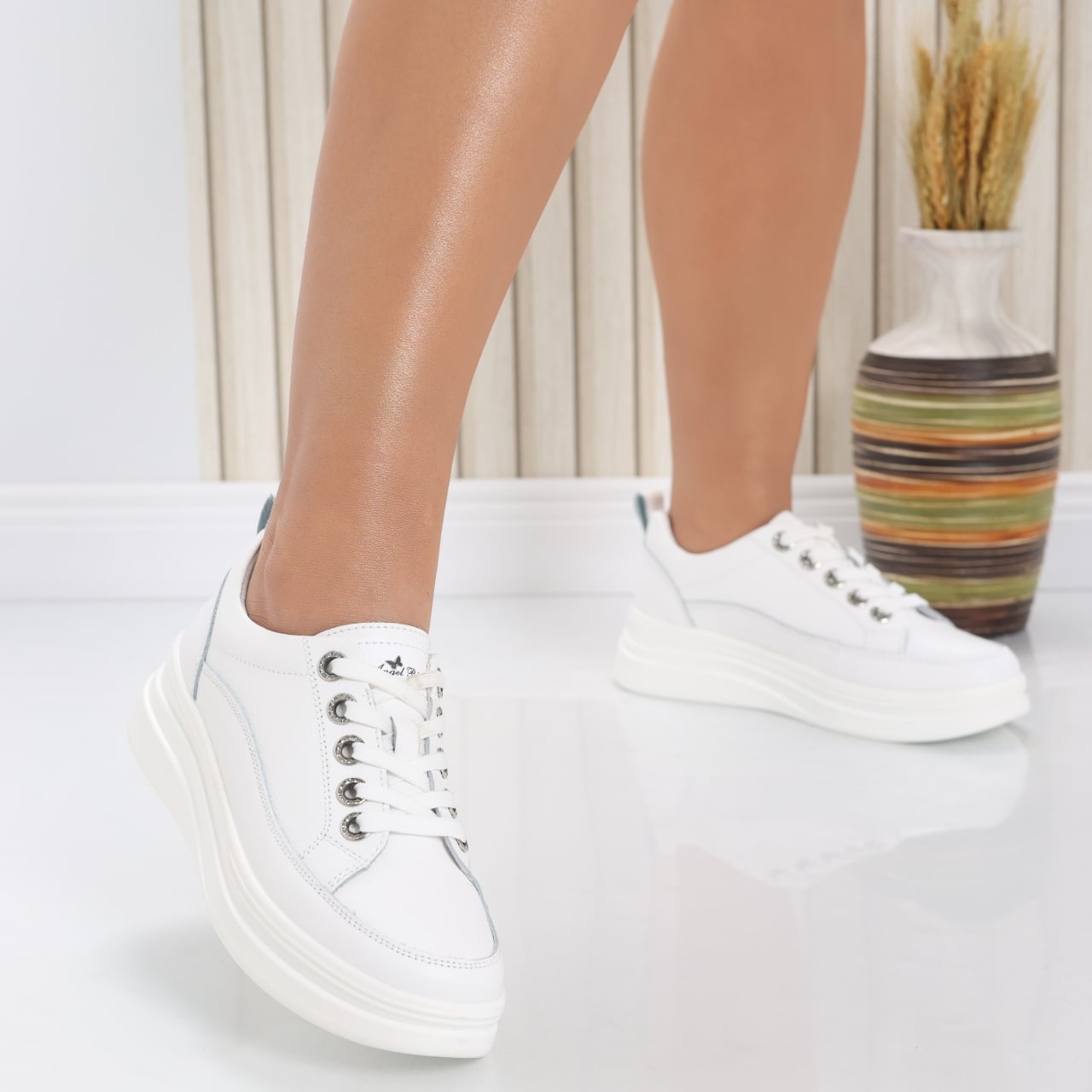 Pantofi dama casual Albi din Piele Naturala Hory - poza 3