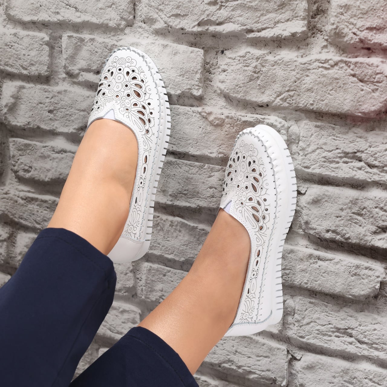 Pantofi dama casual Albi din Piele Naturala Iliana - poza 2