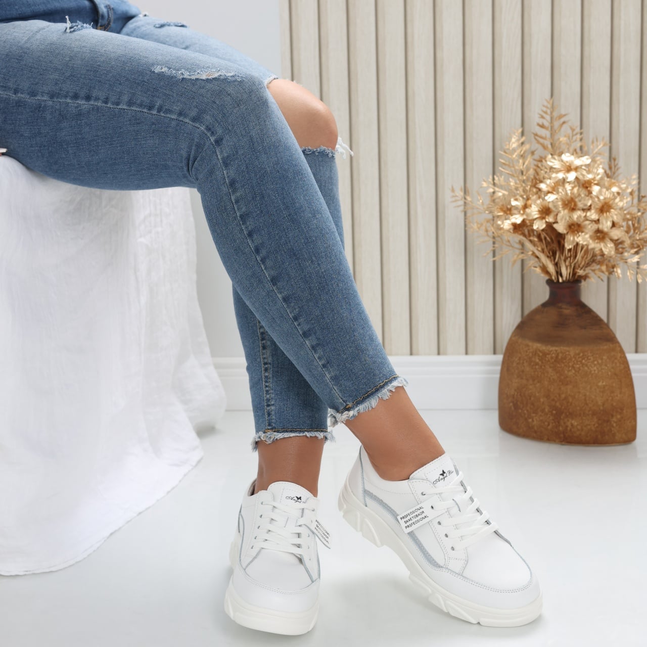 Pantofi dama casual Albi din Piele Naturala Mika - poza 1