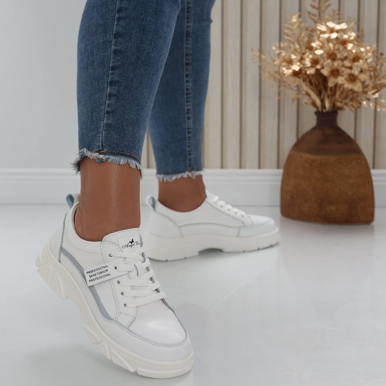 Pantofi dama casual Albi din Piele Naturala Mika - poza 2