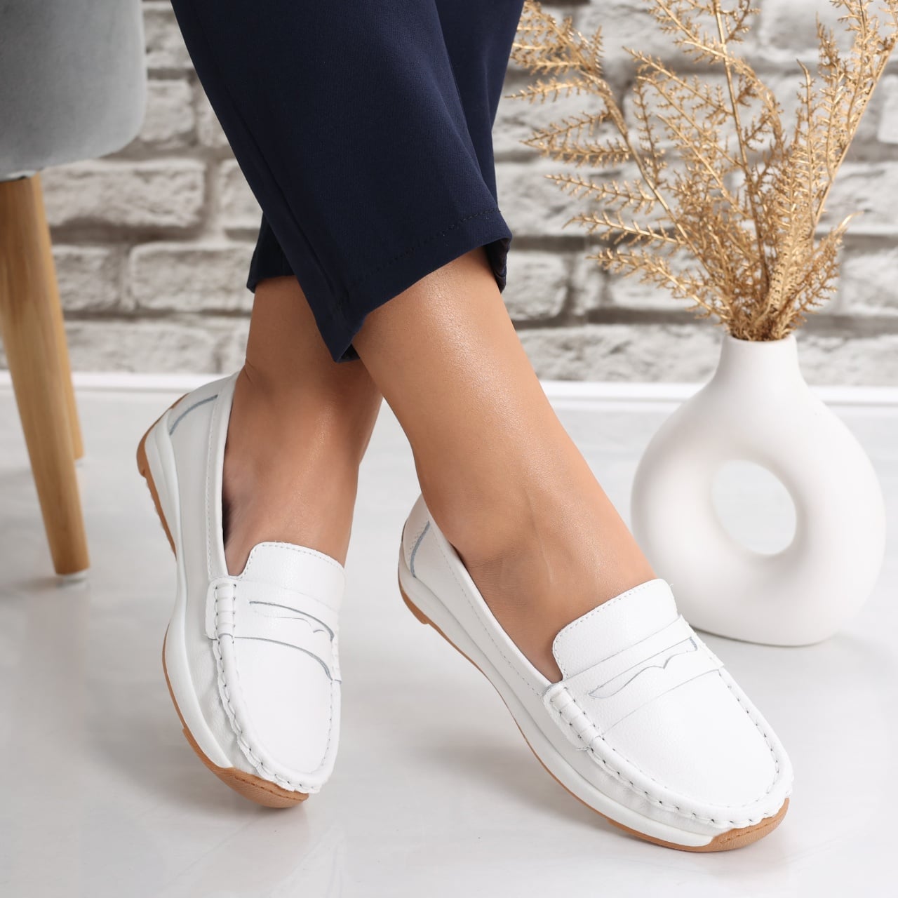 Pantofi dama casual Albi din Piele Naturala Nada - poza 1