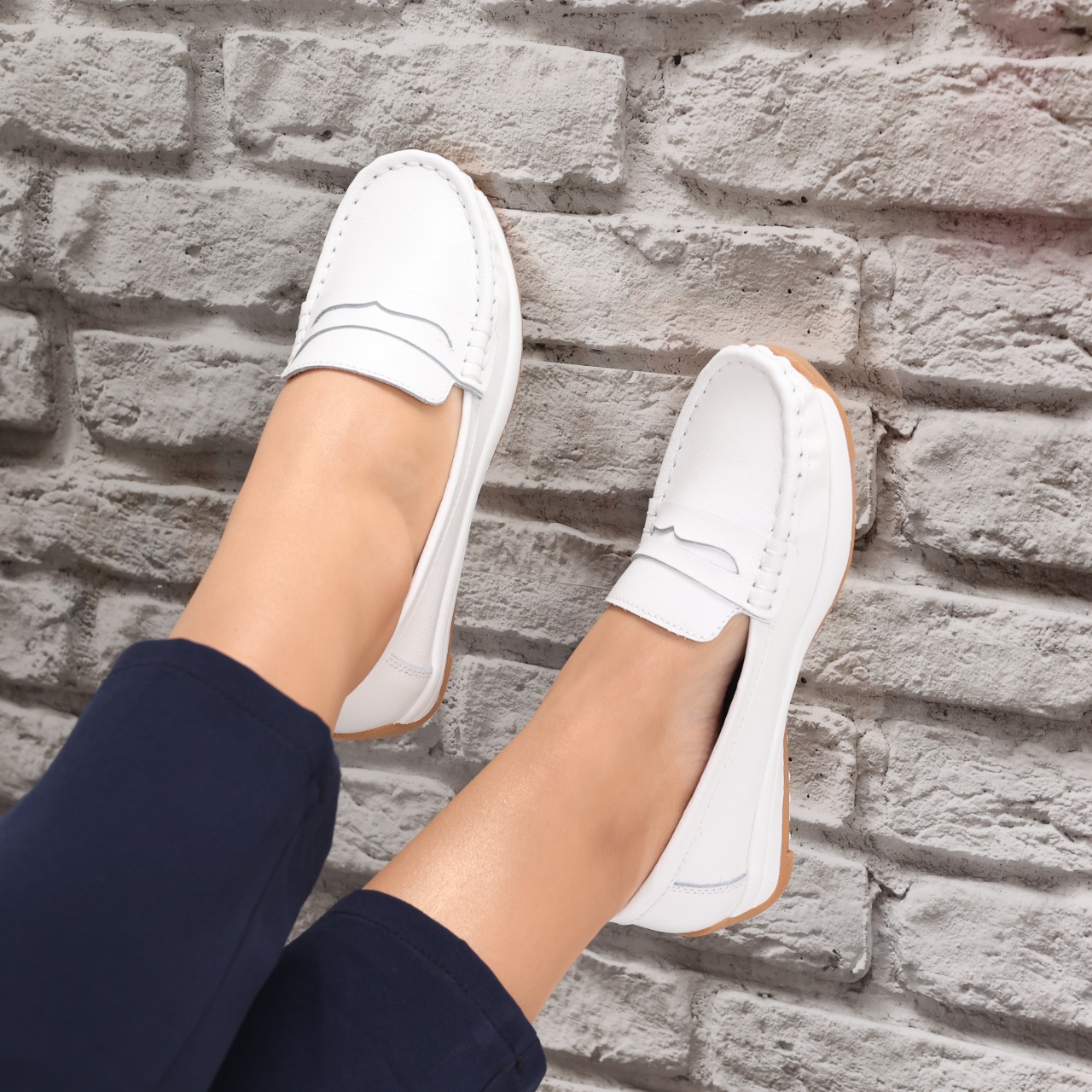 Pantofi dama casual Albi din Piele Naturala Nada - poza 2