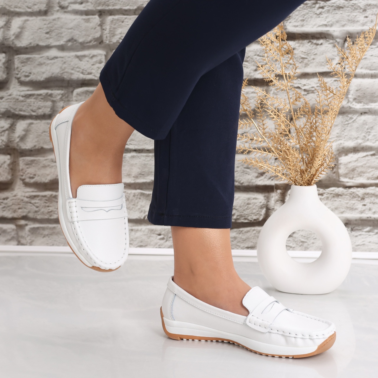 Pantofi dama casual Albi din Piele Naturala Nada - poza 5
