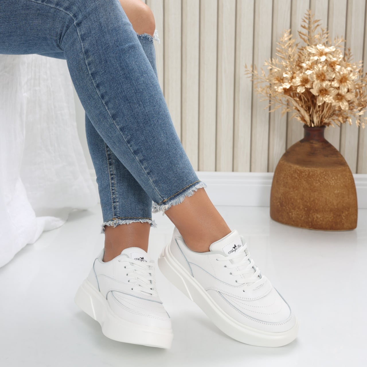 Pantofi dama casual Albi din Piele Naturala Nely - poza 1