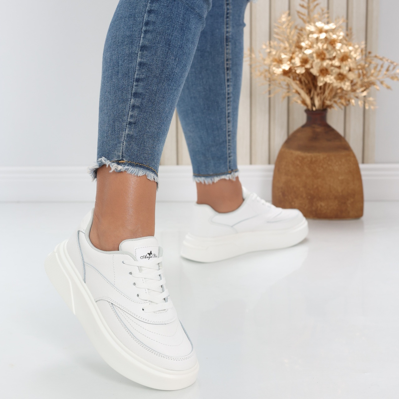 Pantofi dama casual Albi din Piele Naturala Nely - poza 2