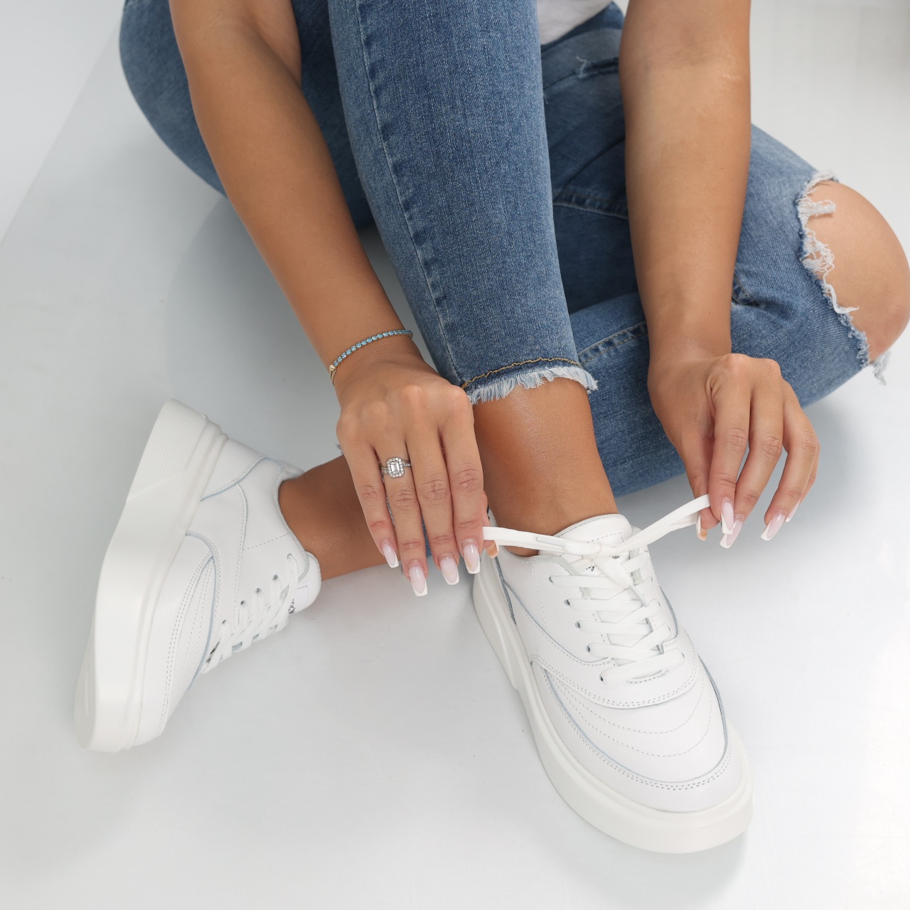 Pantofi dama casual Albi din Piele Naturala Nely - poza 5