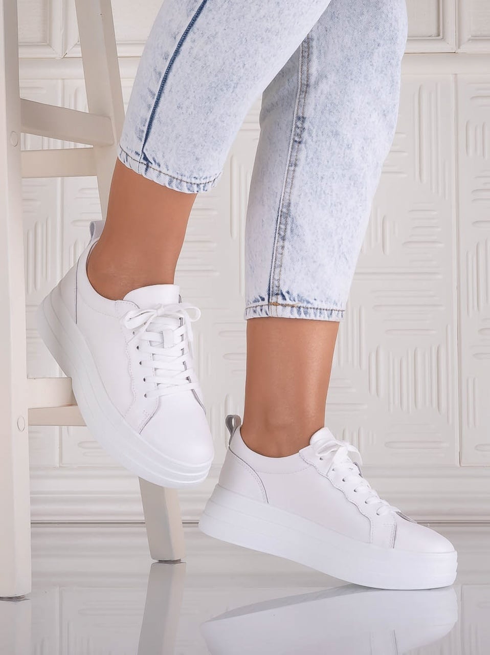Pantofi dama casual Albi din Piele Naturala Sadrina - poza 3