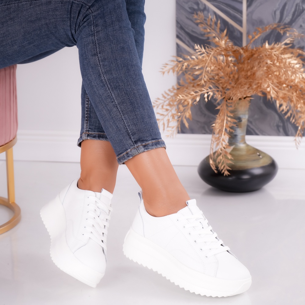 Pantofi dama casual Albi din Piele Naturala Shula - poza 1