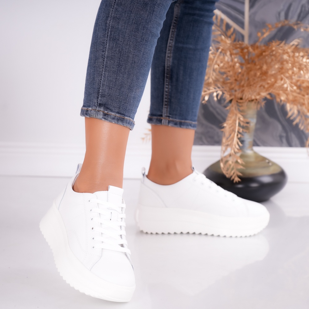 Pantofi dama casual Albi din Piele Naturala Shula - poza 3