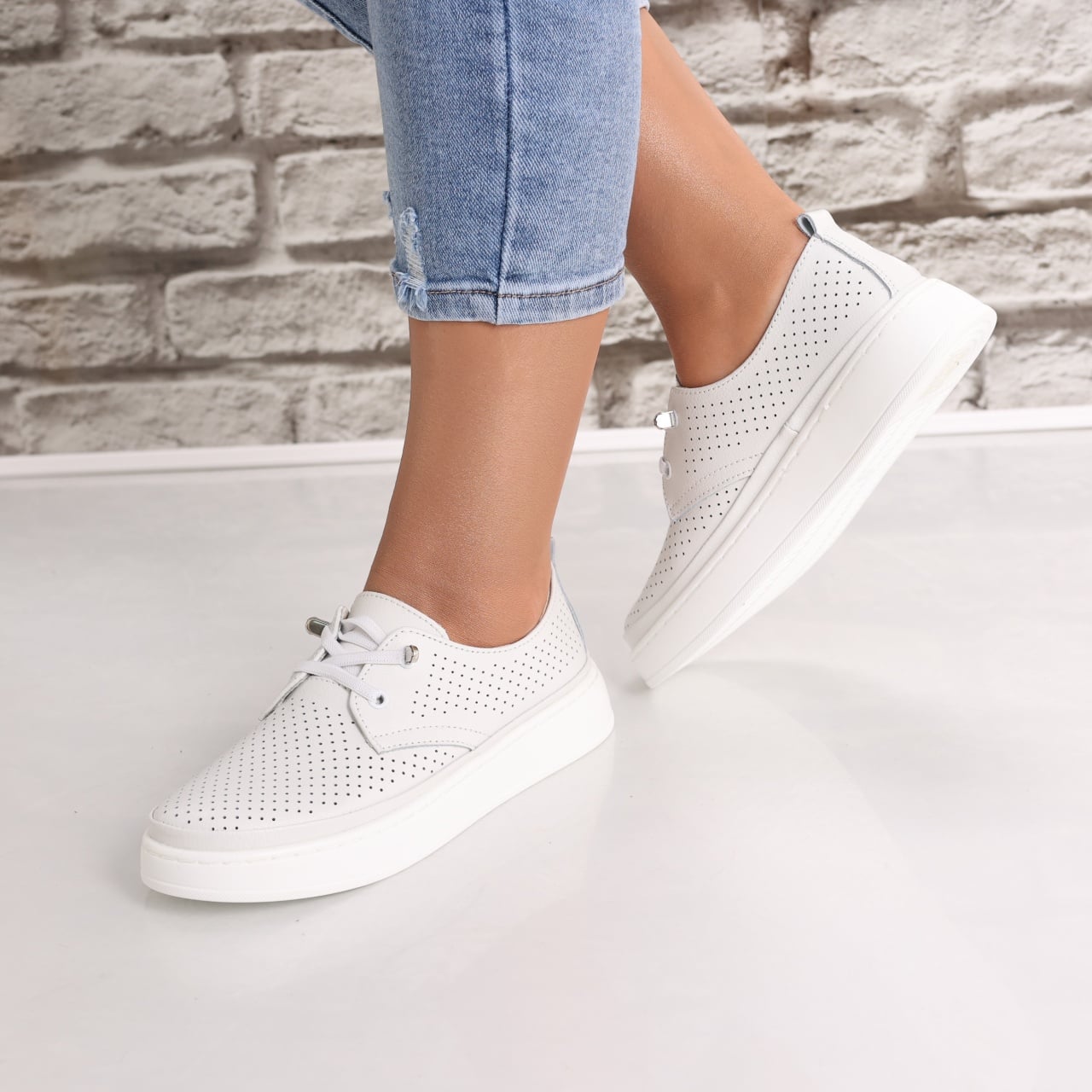 Pantofi dama casual Albi din Piele Naturala Yalina - poza 1