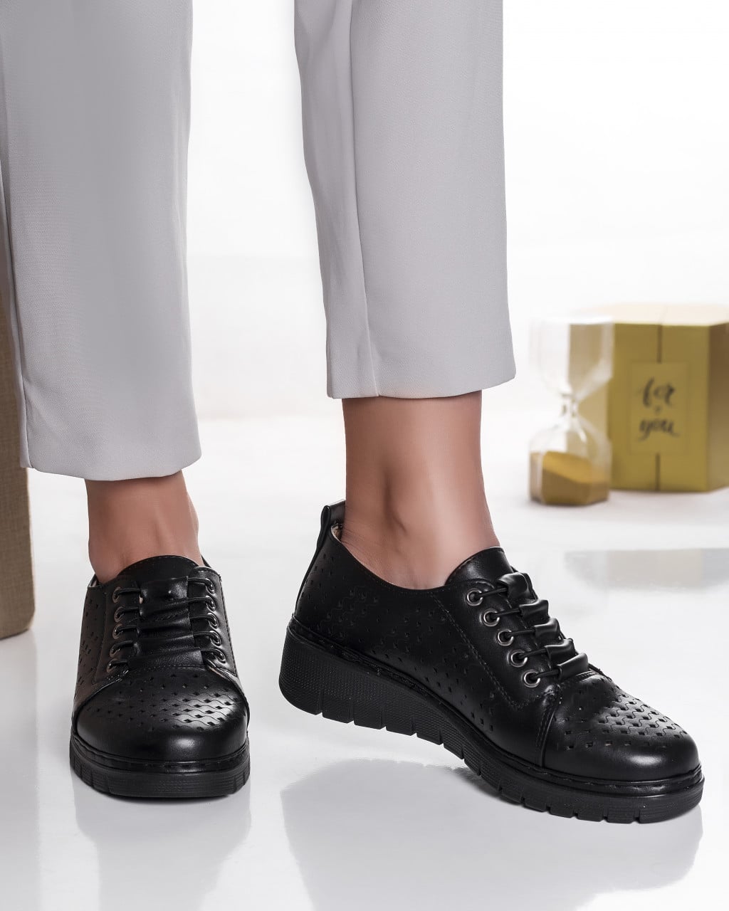 Pantofi dama casual Bej din Piele Ecologica Tusami