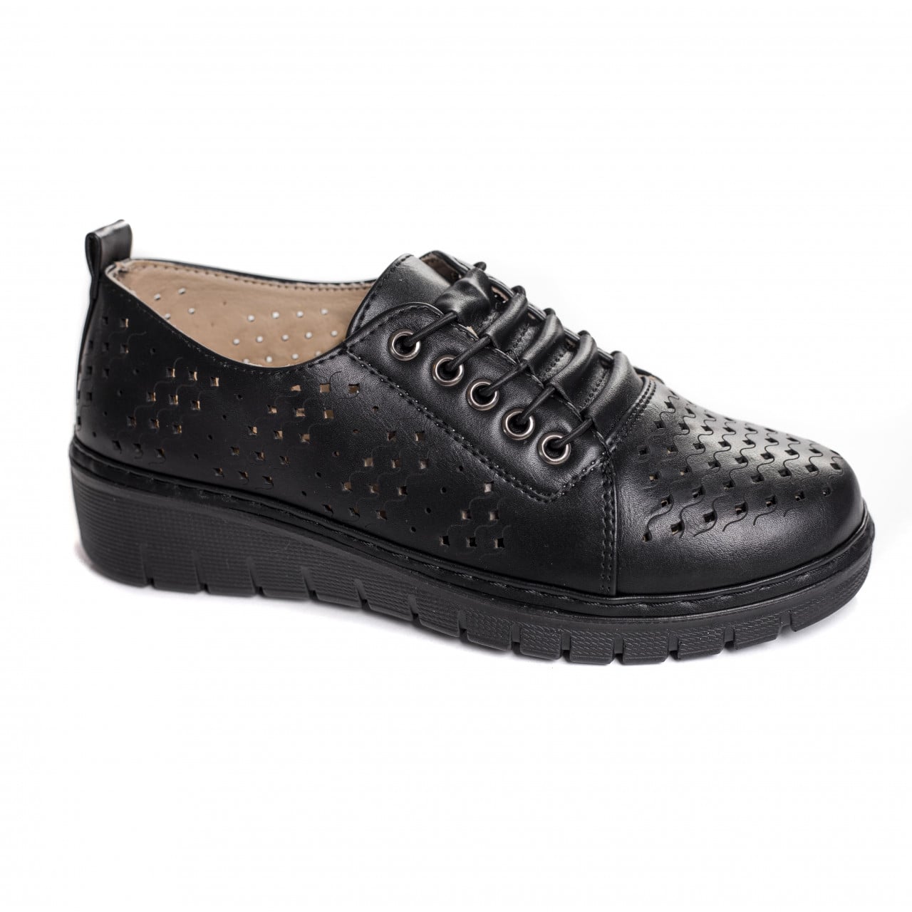 Pantofi dama casual Bej din Piele Ecologica Tusami - poza 5