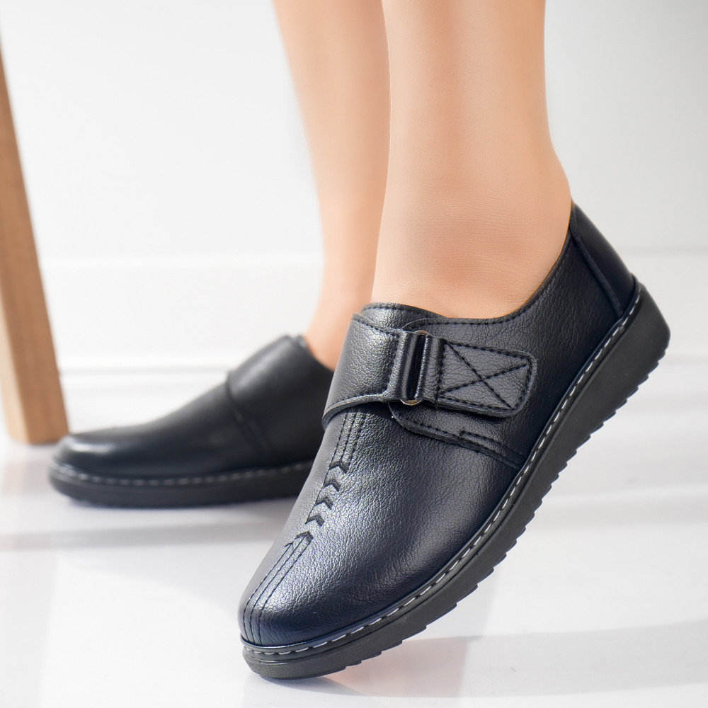 Pantofi dama casual Bleumarin din Piele Ecologica Vodo - poza 1