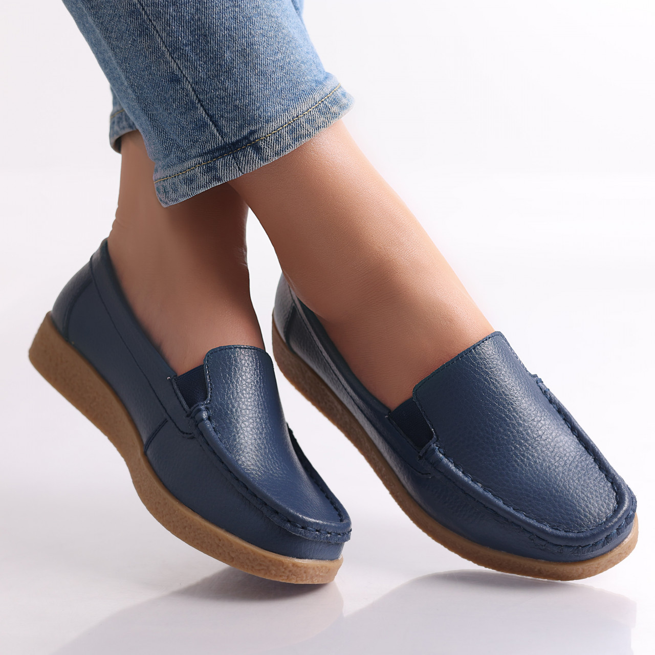 Pantofi dama casual Bleumarin piele naturala Danina - poza 1