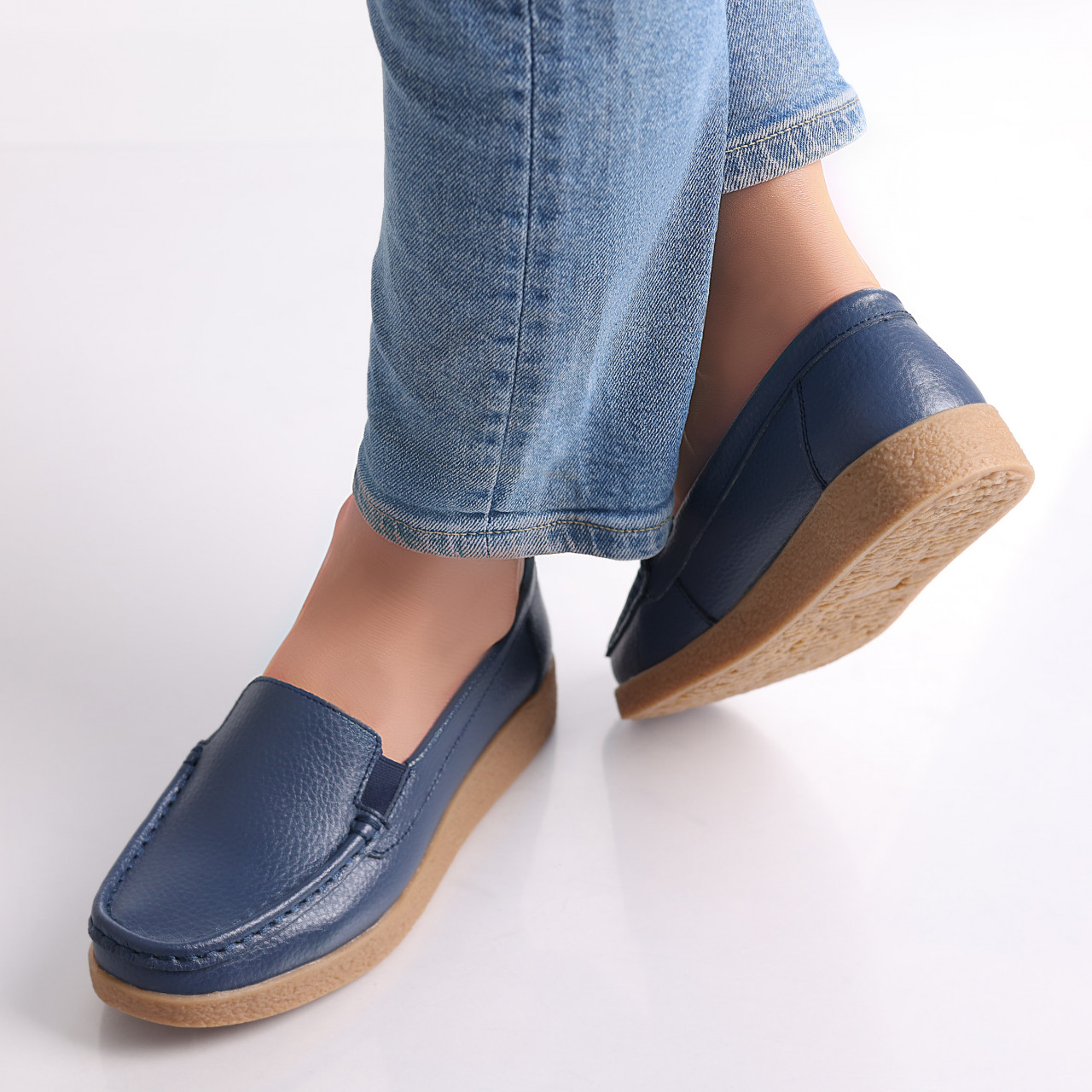 Pantofi dama casual Bleumarin piele naturala Danina - poza 4
