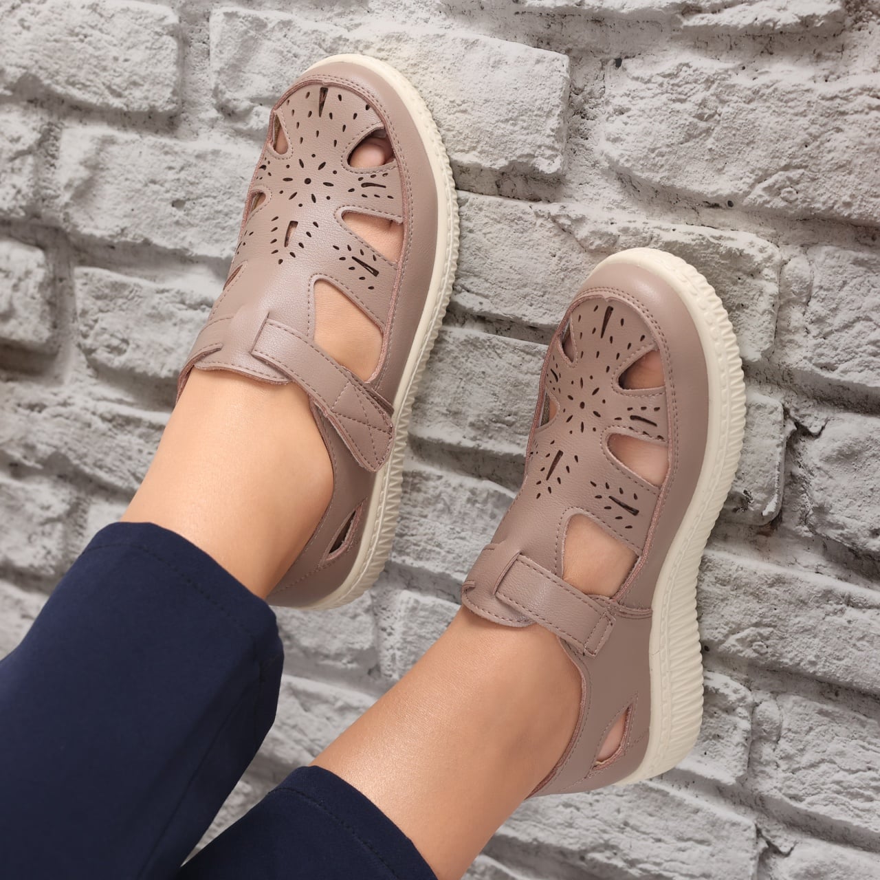 Pantofi dama casual Kaki din Piele Ecologica Benia - poza 1