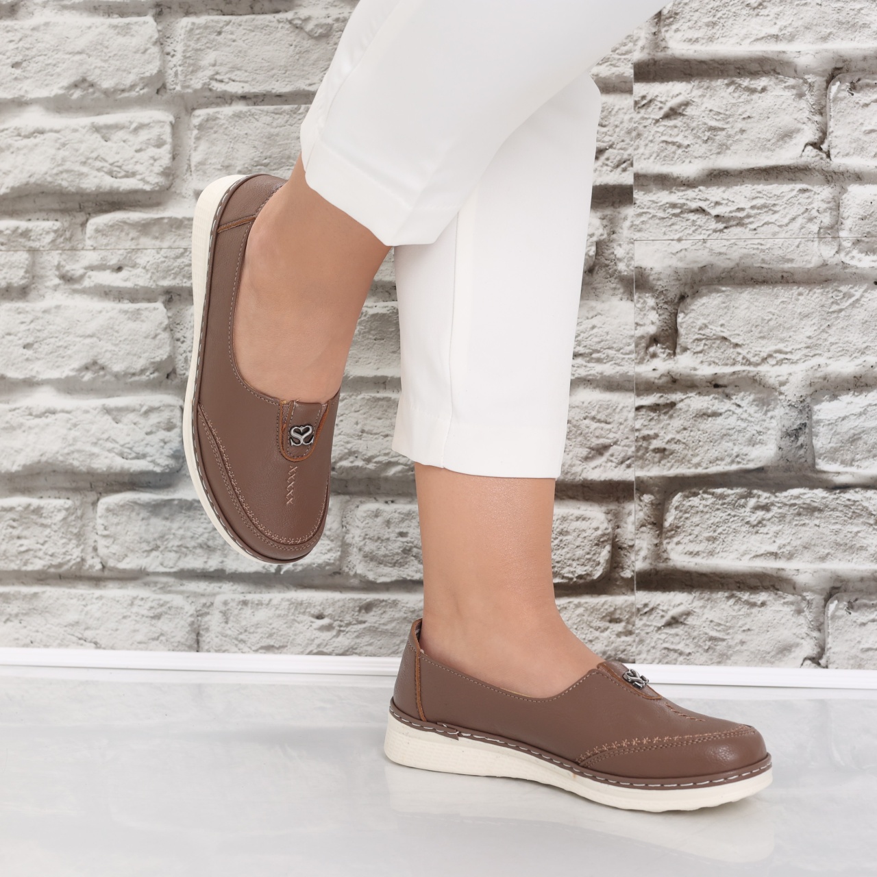 Pantofi dama casual Kaki din Piele Ecologica Suraia - poza 4