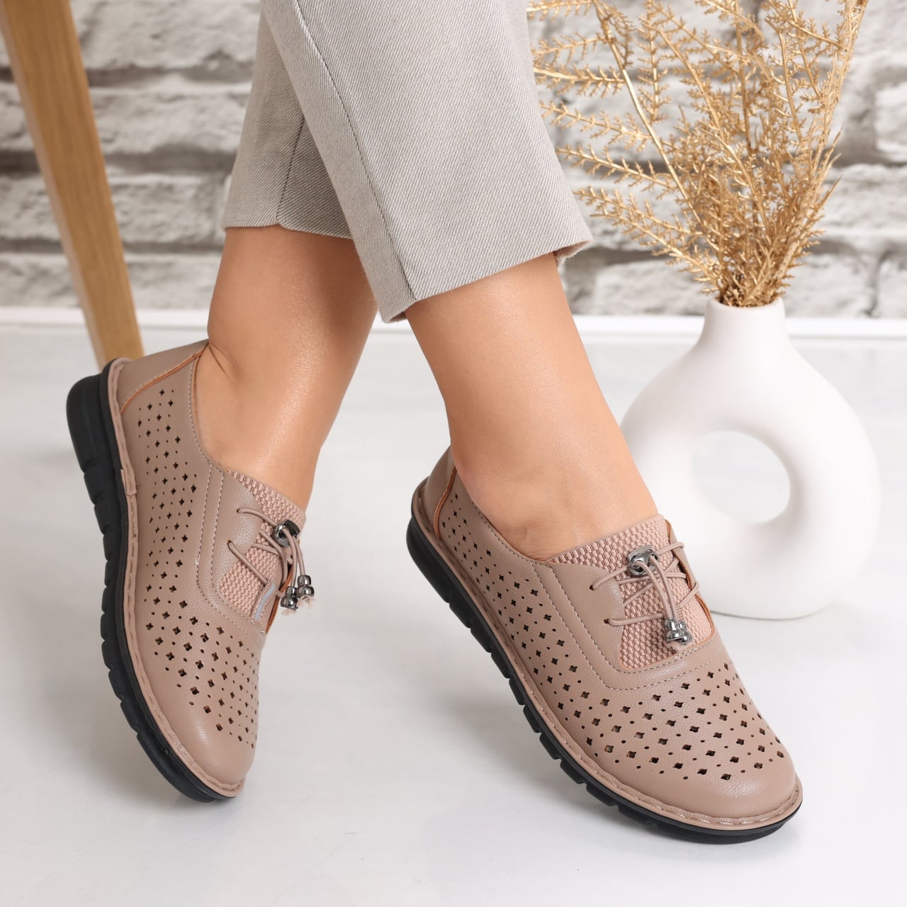 Pantofi dama casual Maro din Piele Ecologica Aseva - poza 1