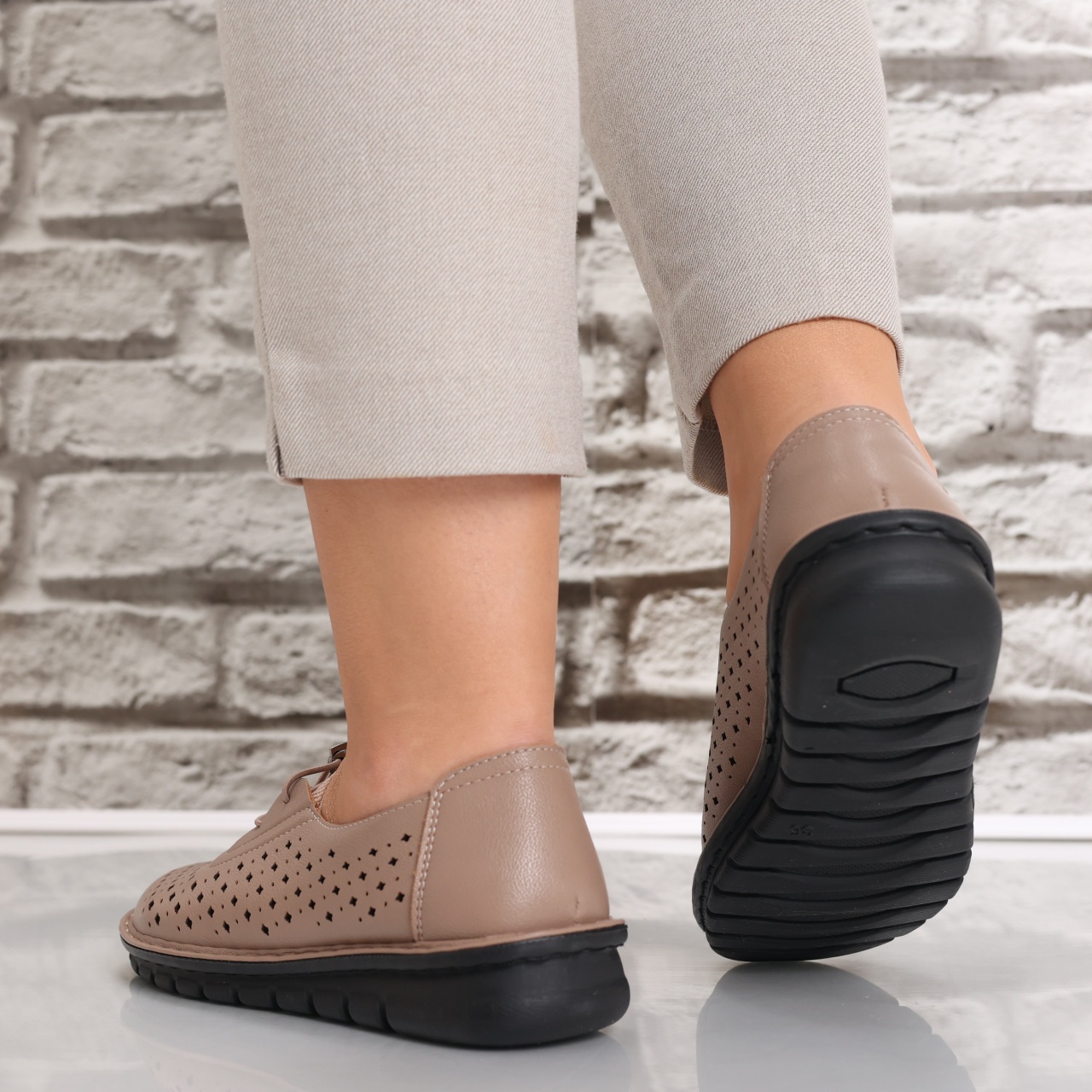 Pantofi dama casual Maro din Piele Ecologica Aseva - poza 5