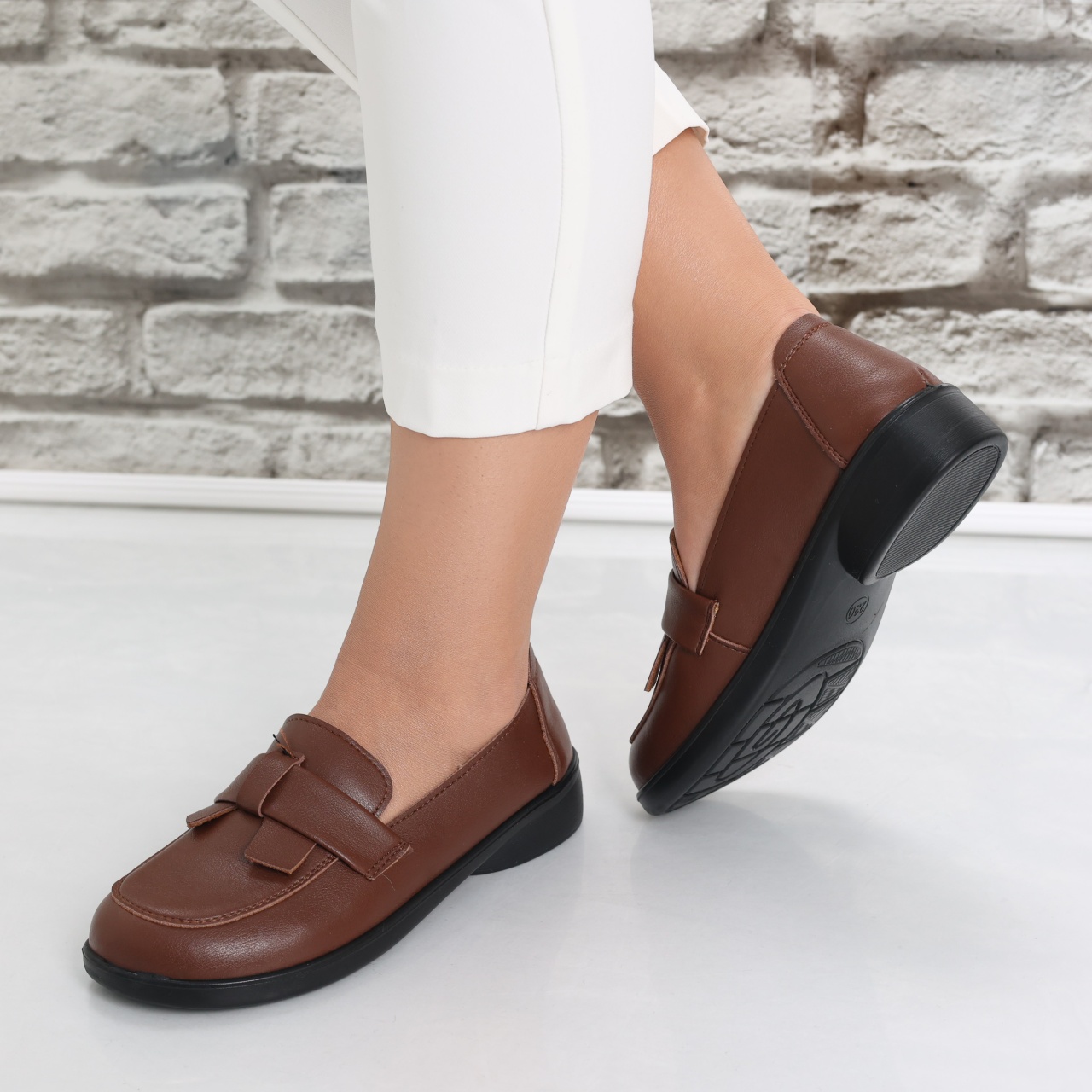 Pantofi dama casual Maro din Piele Ecologica Basuna - poza 4
