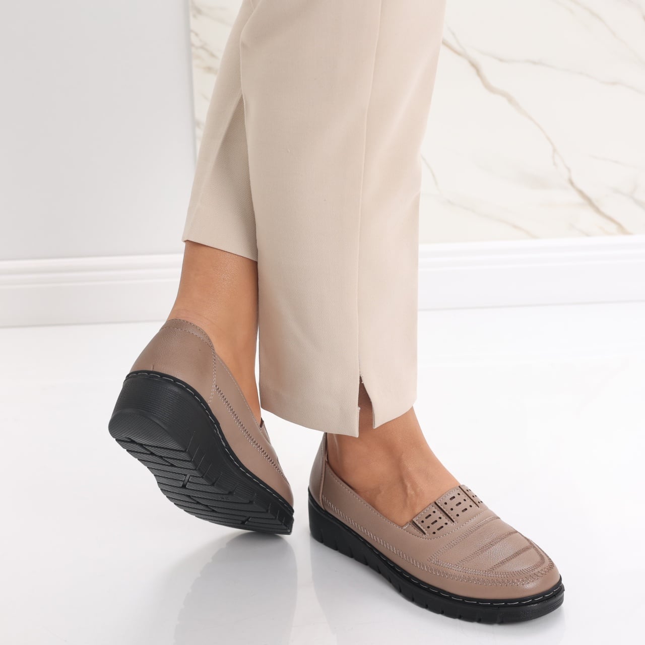 Pantofi dama casual Maro din Piele Ecologica Keransa - poza 5