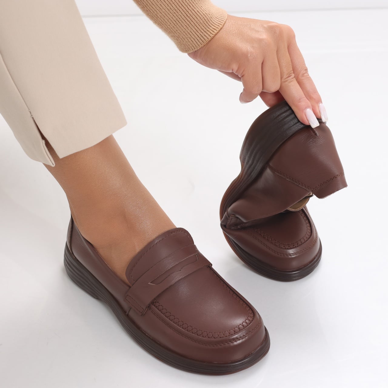 Pantofi dama casual Maro din Piele Naturala Sendiana - poza 1