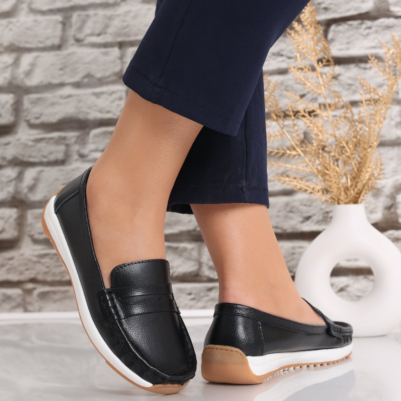 Pantofi dama casual Negei din Piele Naturala Nada - poza 1