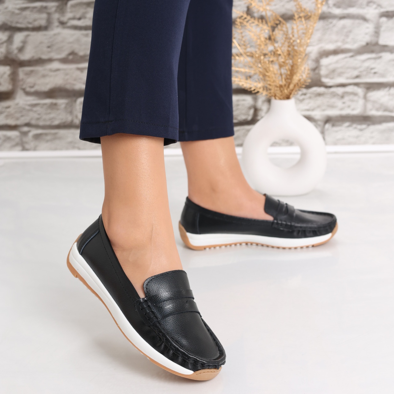 Pantofi dama casual Negei din Piele Naturala Nada - poza 2