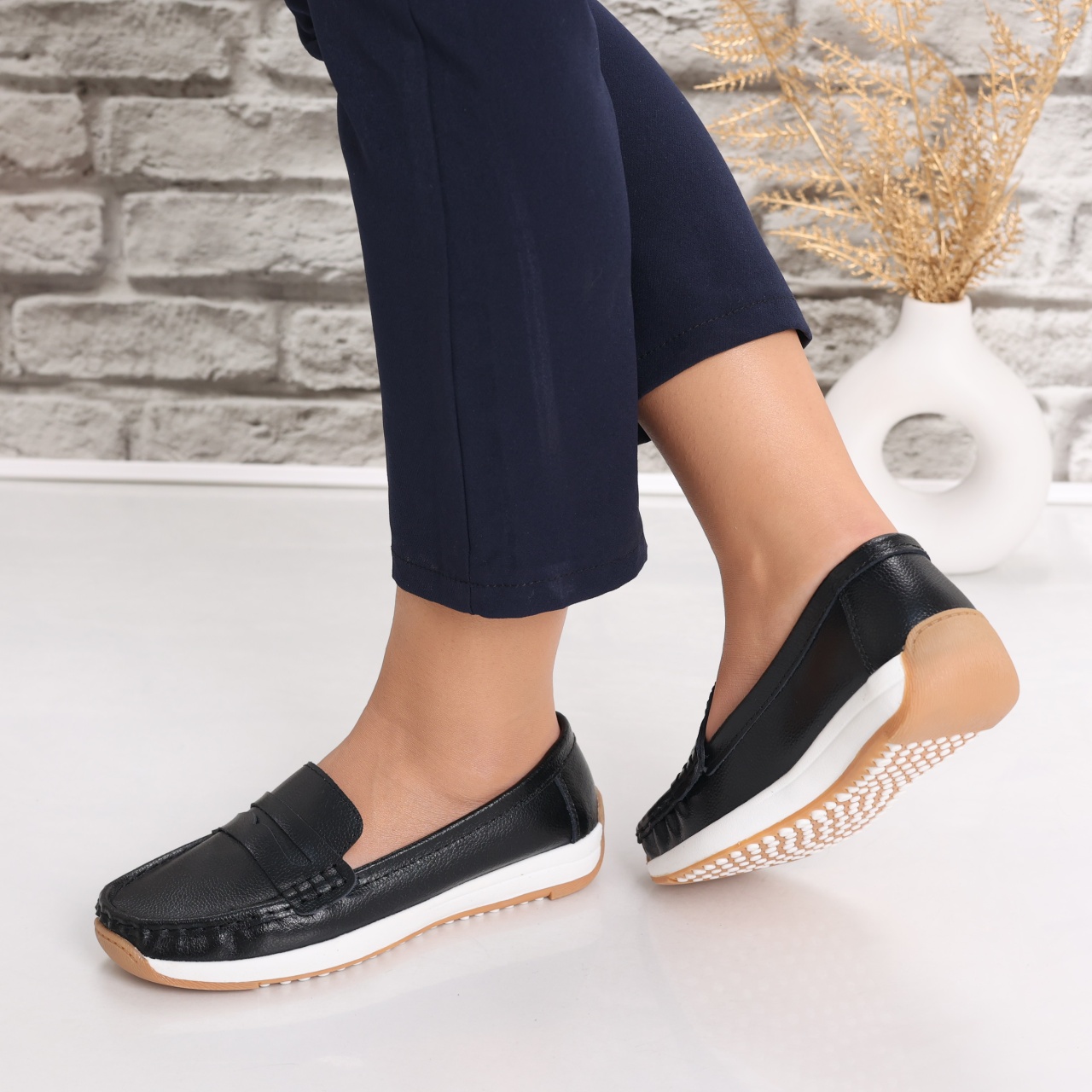 Pantofi dama casual Negei din Piele Naturala Nada - poza 4