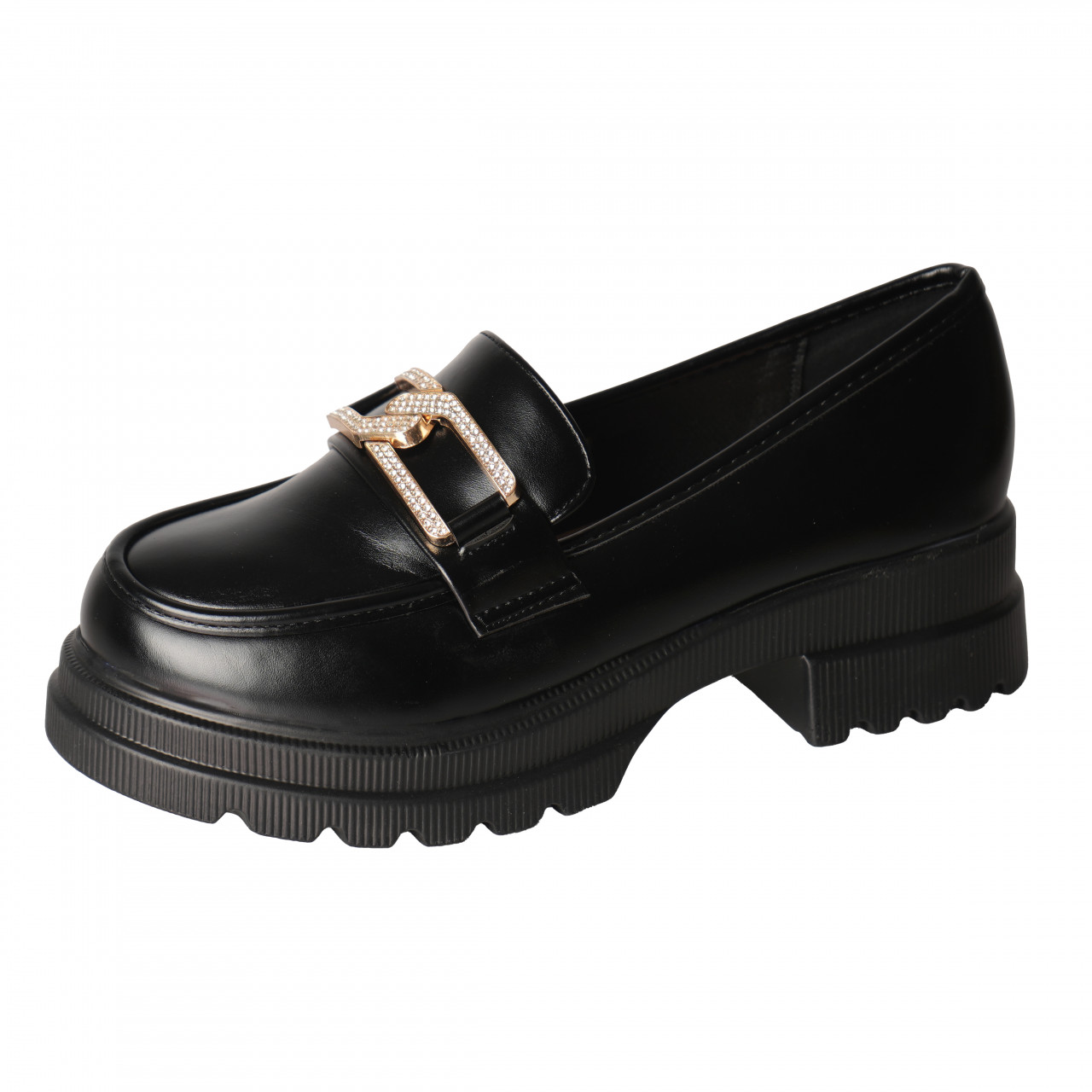 Pantofi dama casual Negri din Piele Ecologica Aidora - poza 5