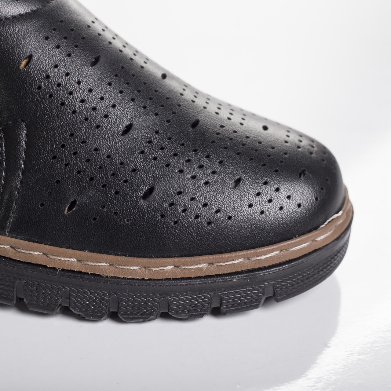 Pantofi dama casual negri din piele ecologica alvia - poza 4