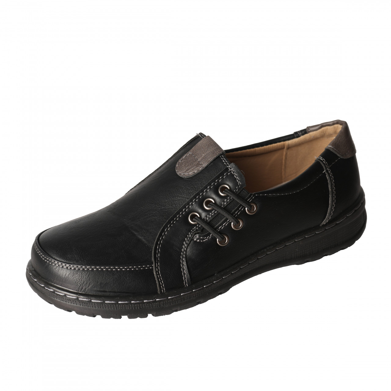 Pantofi dama casual Negri din Piele Ecologica Breazi - poza 5