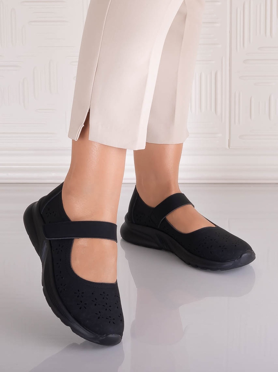 Pantofi dama casual Negri din Piele Ecologica Lani - poza 5